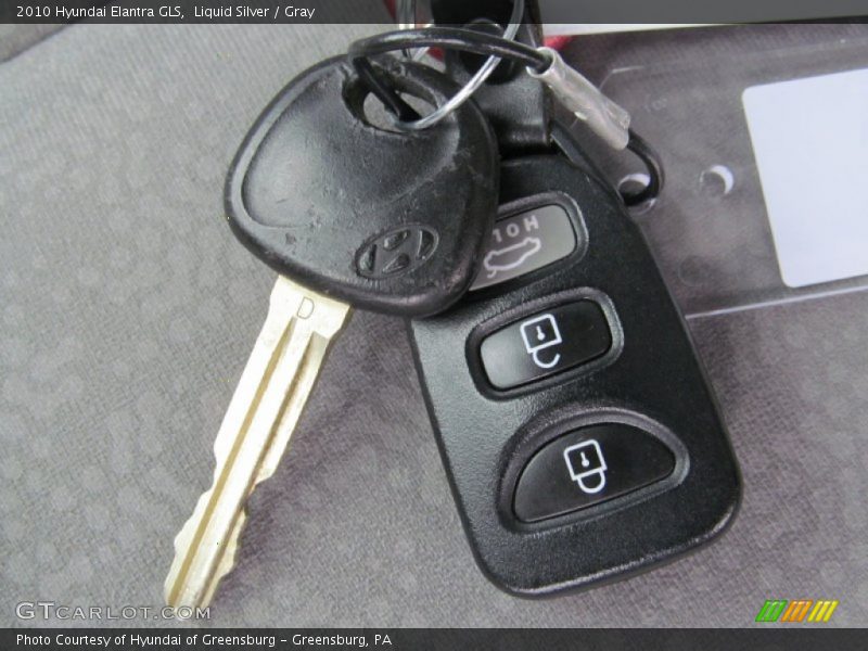 Liquid Silver / Gray 2010 Hyundai Elantra GLS