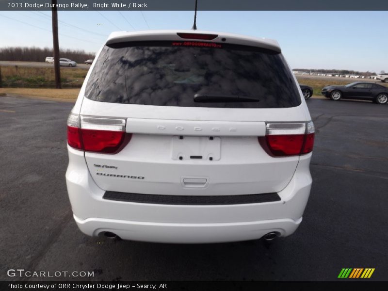 Bright White / Black 2013 Dodge Durango Rallye