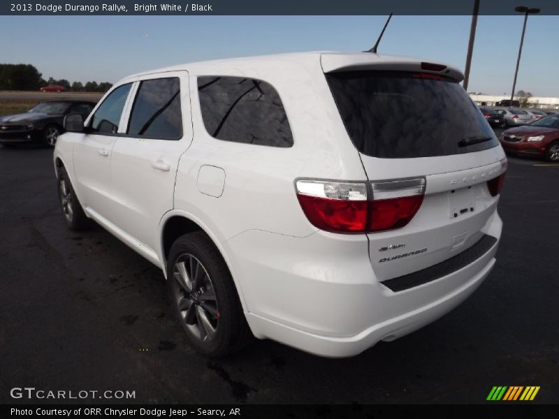 Bright White / Black 2013 Dodge Durango Rallye