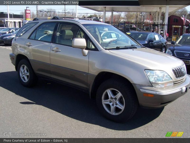 Graphite Gray Pearl / Ivory 2002 Lexus RX 300 AWD