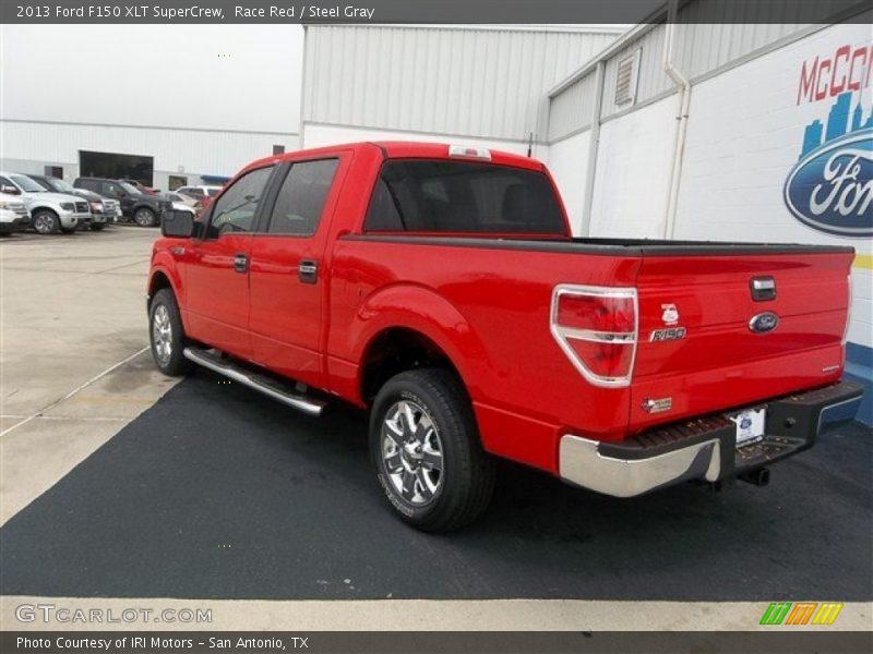 Race Red / Steel Gray 2013 Ford F150 XLT SuperCrew