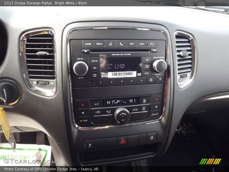 Bright White / Black 2013 Dodge Durango Rallye