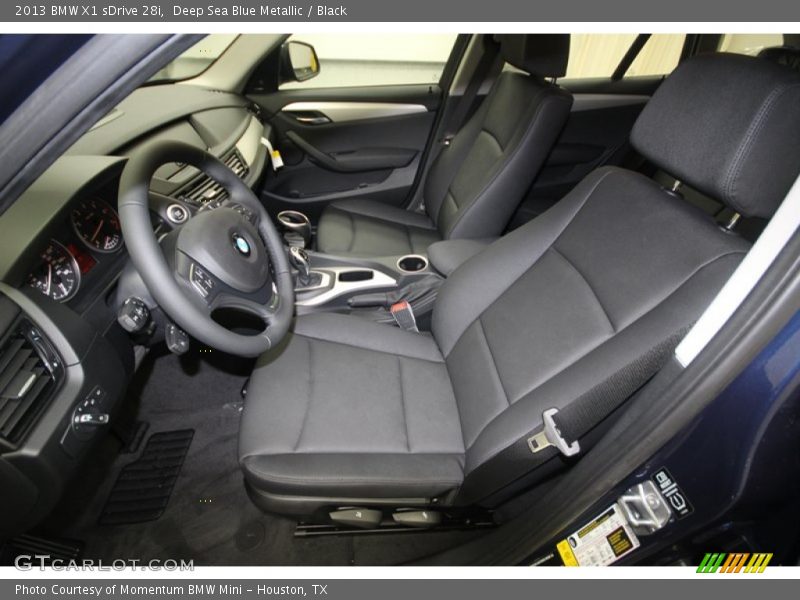 Deep Sea Blue Metallic / Black 2013 BMW X1 sDrive 28i