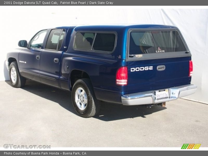 Patriot Blue Pearl / Dark Slate Gray 2001 Dodge Dakota SLT Quad Cab