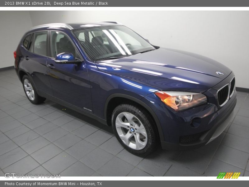 Deep Sea Blue Metallic / Black 2013 BMW X1 sDrive 28i
