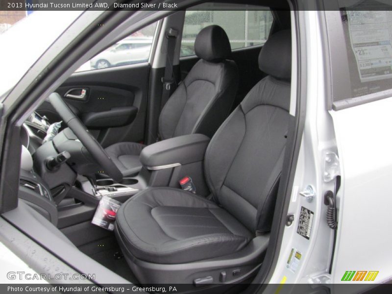 Diamond Silver / Black 2013 Hyundai Tucson Limited AWD