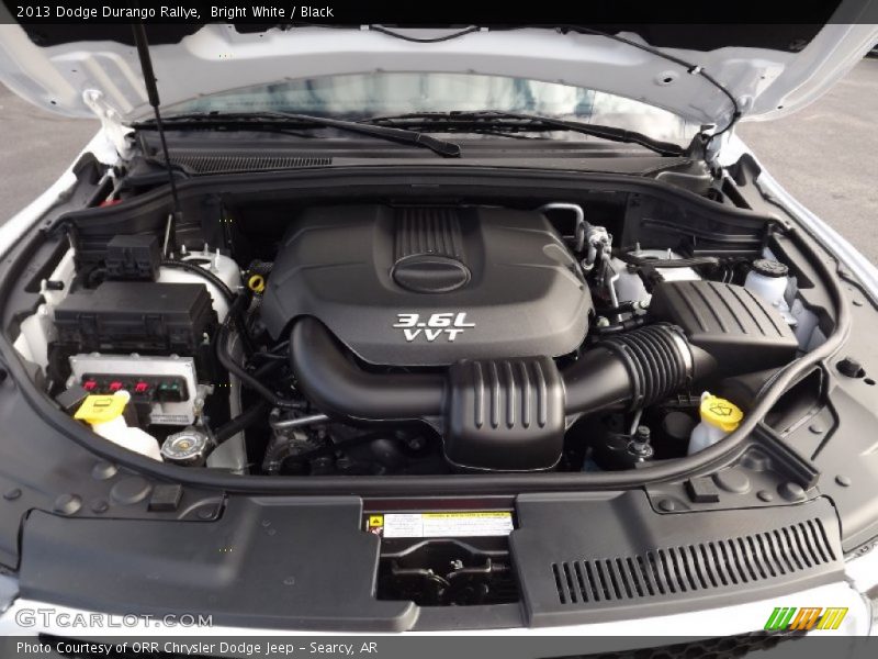 Bright White / Black 2013 Dodge Durango Rallye