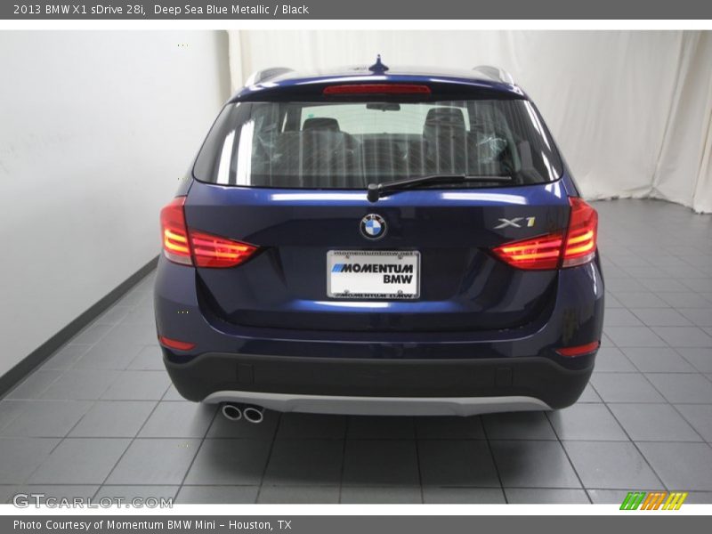 Deep Sea Blue Metallic / Black 2013 BMW X1 sDrive 28i