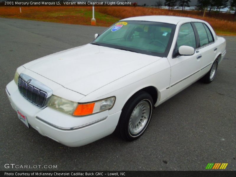 Vibrant White Clearcoat / Light Graphite 2001 Mercury Grand Marquis LS