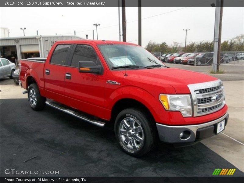Race Red / Steel Gray 2013 Ford F150 XLT SuperCrew