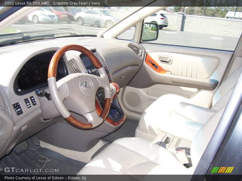 Graphite Gray Pearl / Ivory 2002 Lexus RX 300 AWD