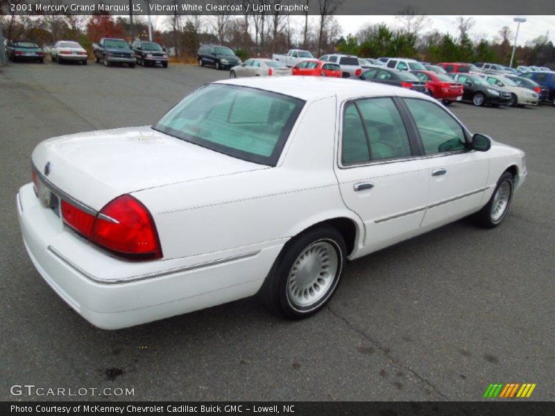 Vibrant White Clearcoat / Light Graphite 2001 Mercury Grand Marquis LS