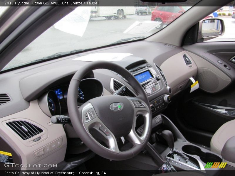 Chai Bronze / Taupe 2013 Hyundai Tucson GLS AWD