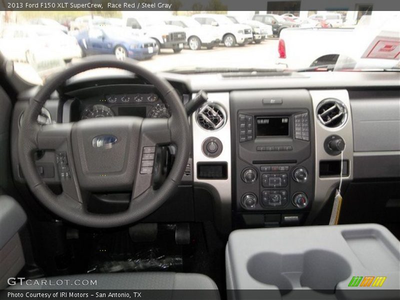 Race Red / Steel Gray 2013 Ford F150 XLT SuperCrew