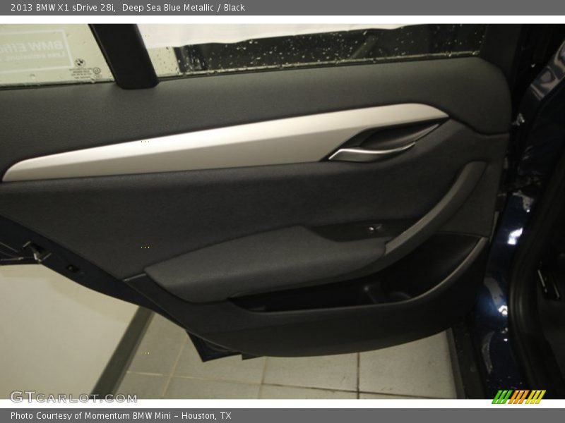 Deep Sea Blue Metallic / Black 2013 BMW X1 sDrive 28i