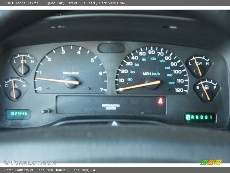  2001 Dakota SLT Quad Cab SLT Quad Cab Gauges