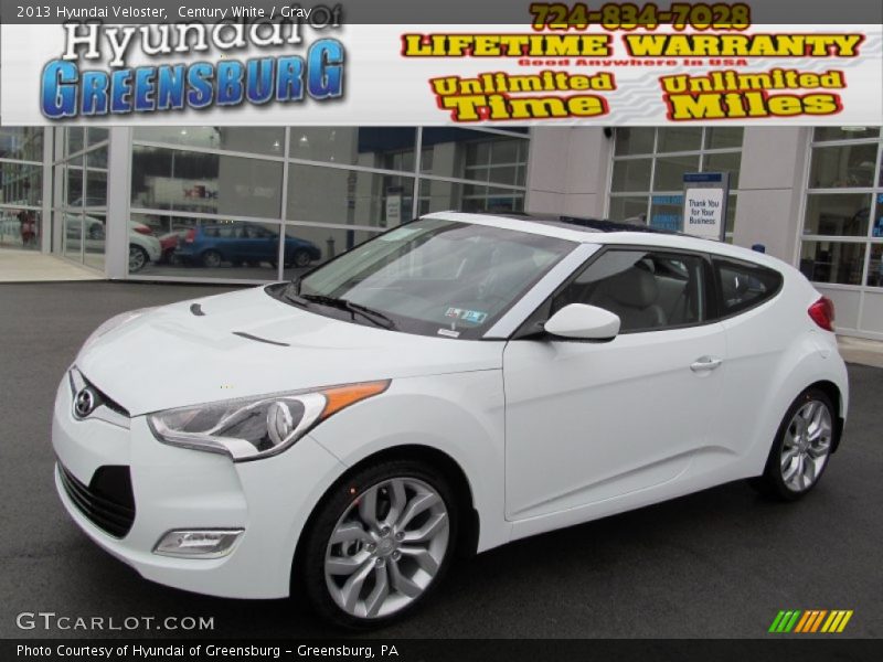 Century White / Gray 2013 Hyundai Veloster