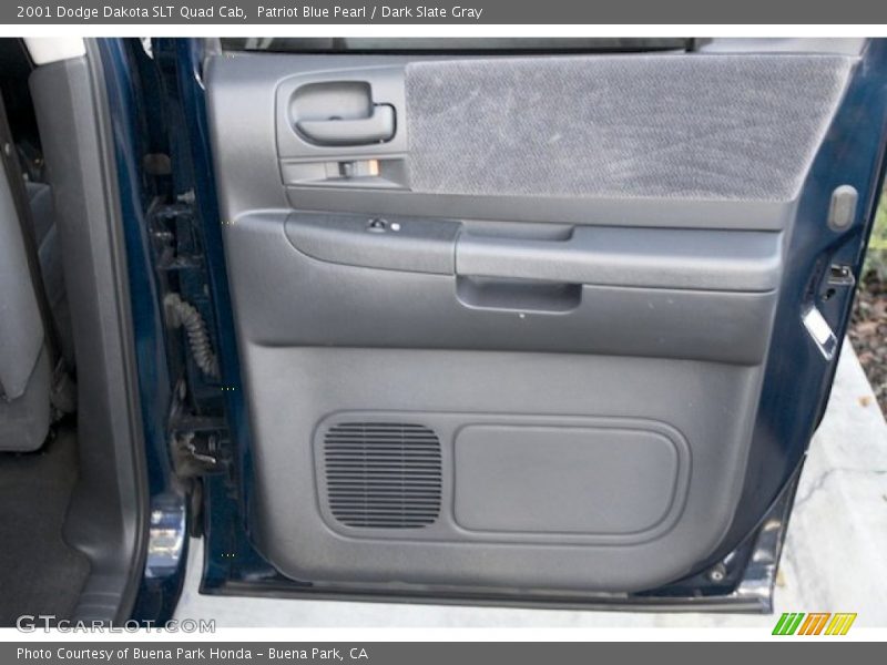 Patriot Blue Pearl / Dark Slate Gray 2001 Dodge Dakota SLT Quad Cab