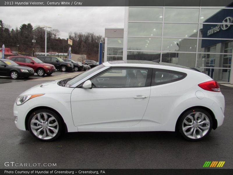 Century White / Gray 2013 Hyundai Veloster