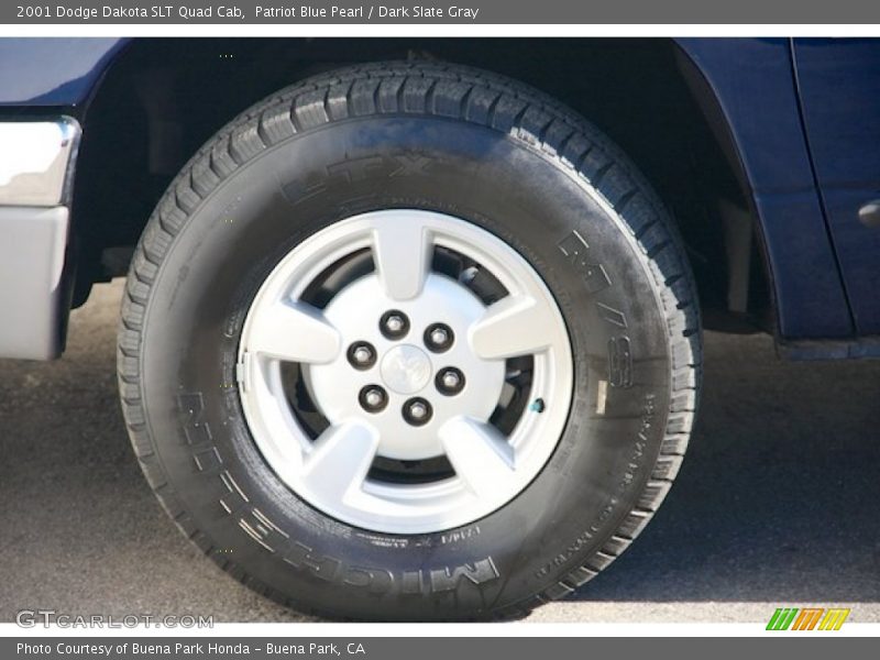 Patriot Blue Pearl / Dark Slate Gray 2001 Dodge Dakota SLT Quad Cab
