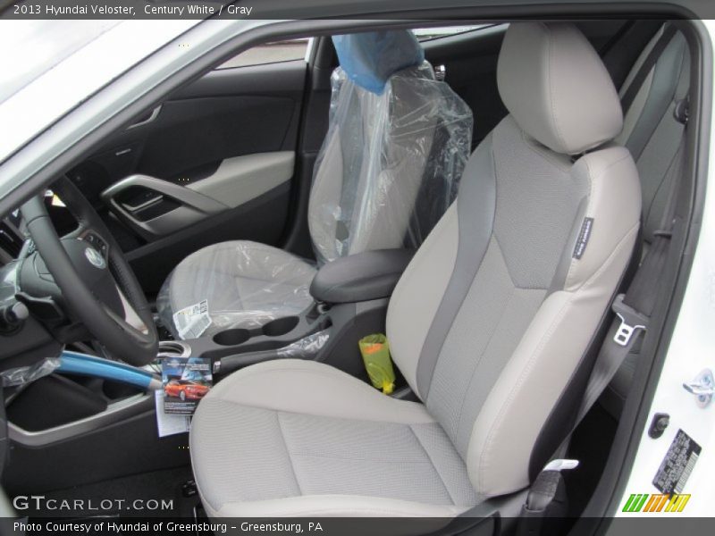 Century White / Gray 2013 Hyundai Veloster