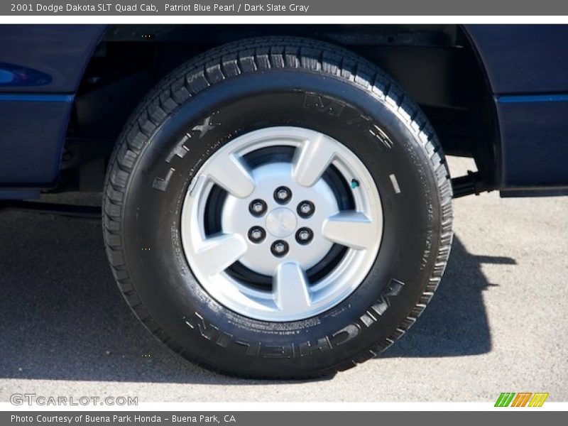 Patriot Blue Pearl / Dark Slate Gray 2001 Dodge Dakota SLT Quad Cab