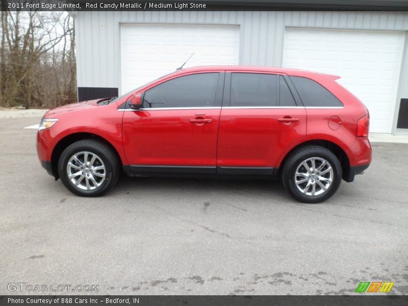 Red Candy Metallic / Medium Light Stone 2011 Ford Edge Limited