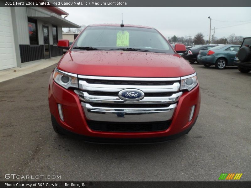 Red Candy Metallic / Medium Light Stone 2011 Ford Edge Limited