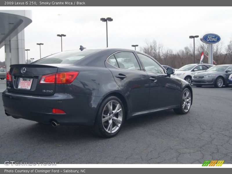 Smoky Granite Mica / Black 2009 Lexus IS 250