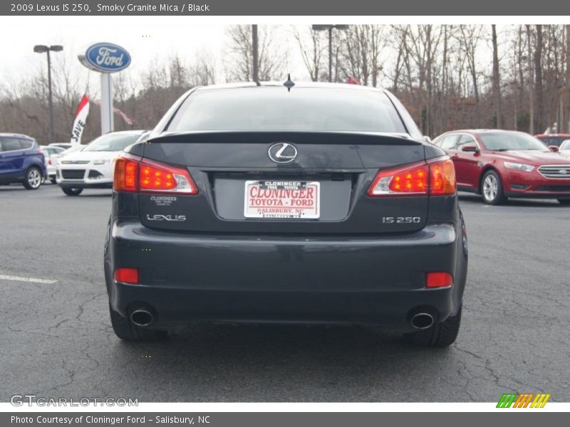 Smoky Granite Mica / Black 2009 Lexus IS 250