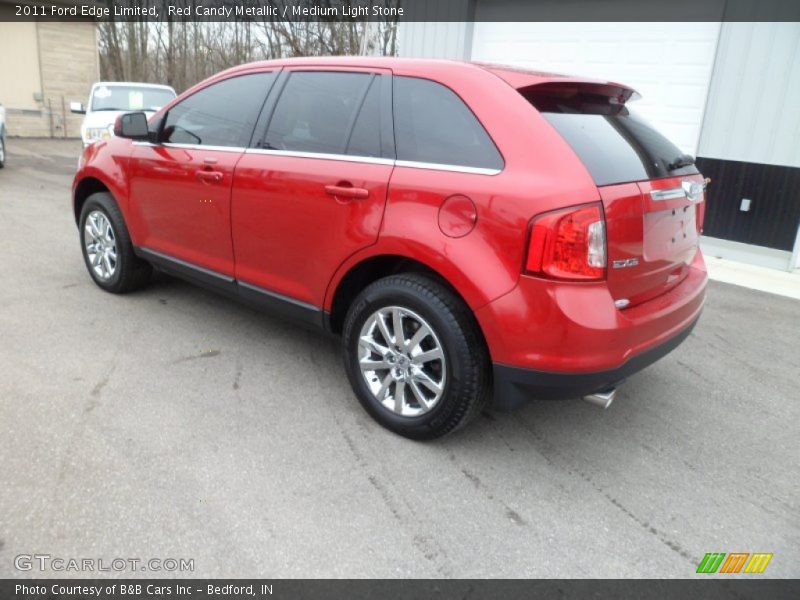 Red Candy Metallic / Medium Light Stone 2011 Ford Edge Limited