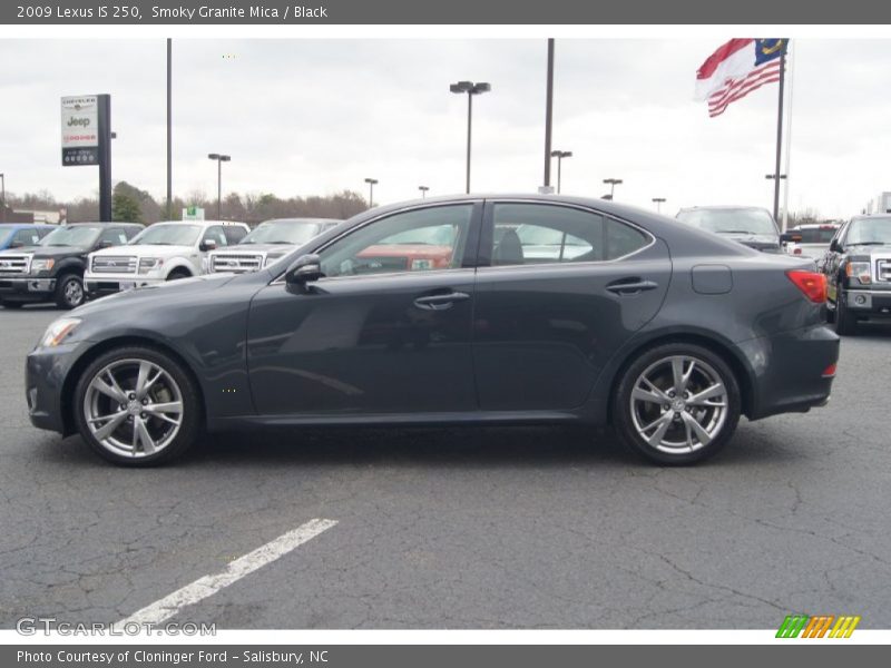 Smoky Granite Mica / Black 2009 Lexus IS 250