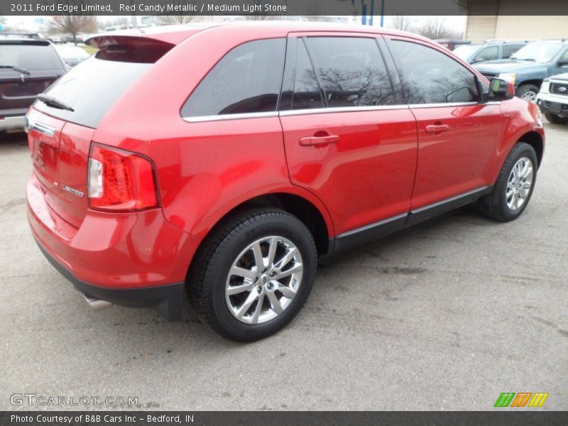 Red Candy Metallic / Medium Light Stone 2011 Ford Edge Limited
