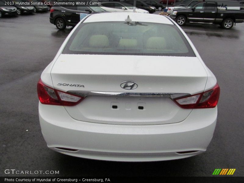 Shimmering White / Camel 2013 Hyundai Sonata GLS