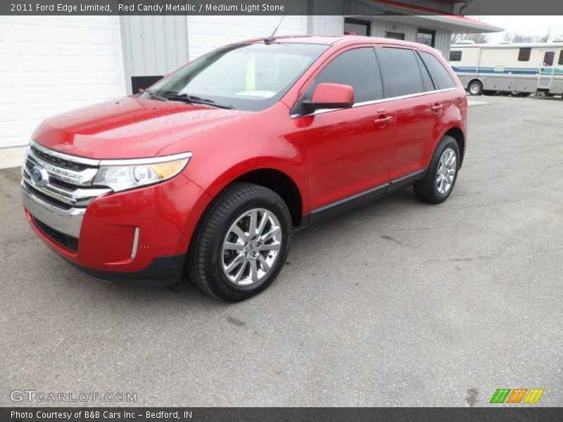 Red Candy Metallic / Medium Light Stone 2011 Ford Edge Limited