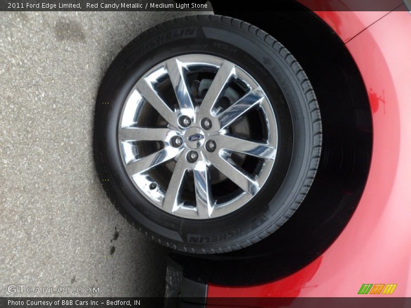 Red Candy Metallic / Medium Light Stone 2011 Ford Edge Limited
