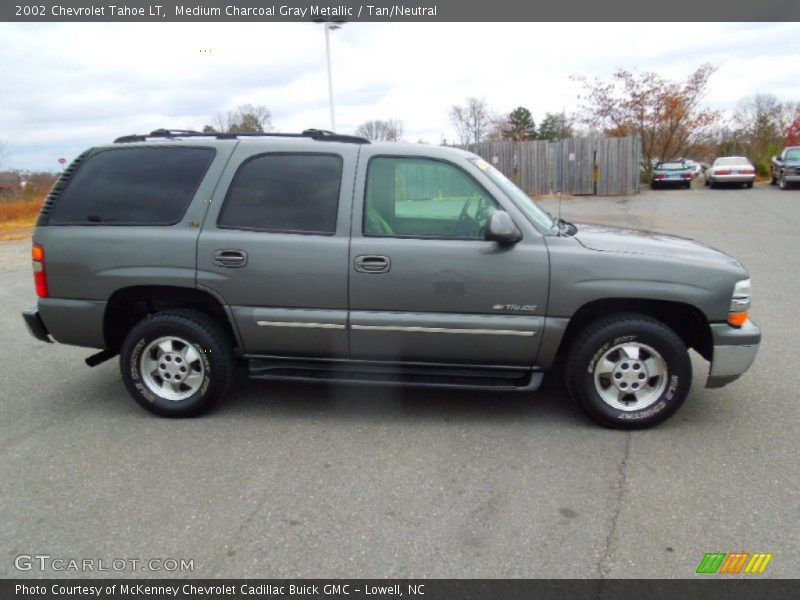 Medium Charcoal Gray Metallic / Tan/Neutral 2002 Chevrolet Tahoe LT