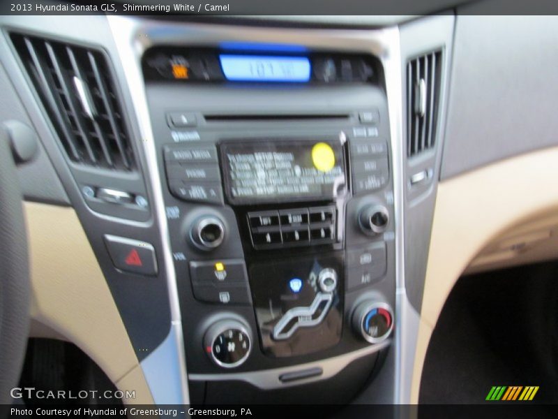Shimmering White / Camel 2013 Hyundai Sonata GLS
