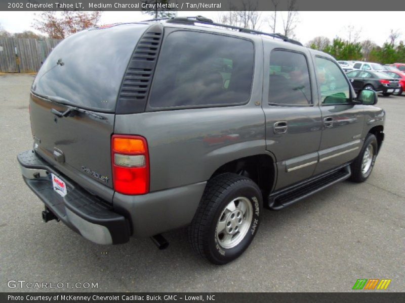 Medium Charcoal Gray Metallic / Tan/Neutral 2002 Chevrolet Tahoe LT