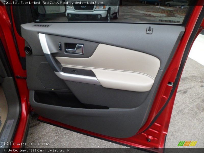 Red Candy Metallic / Medium Light Stone 2011 Ford Edge Limited