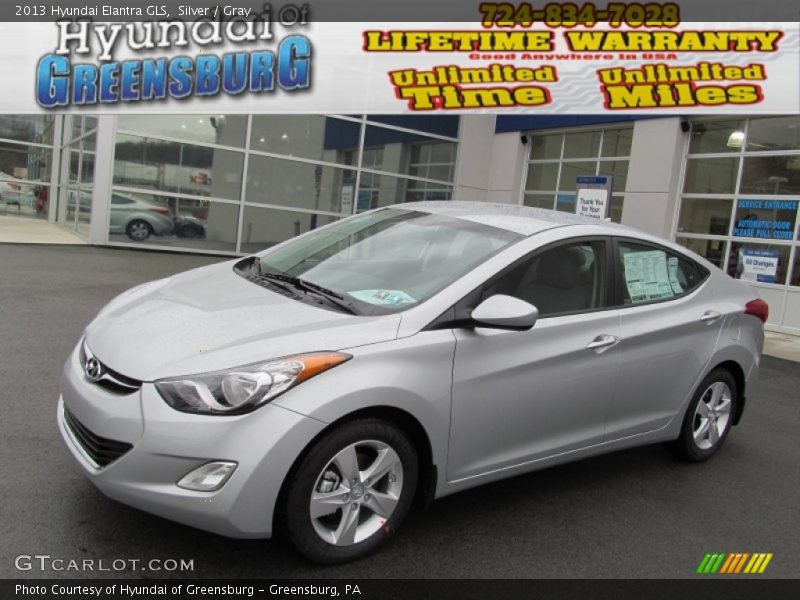Silver / Gray 2013 Hyundai Elantra GLS