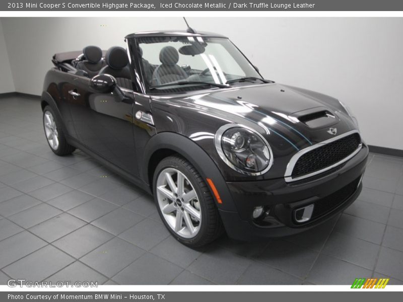 Front 3/4 View of 2013 Cooper S Convertible Highgate Package