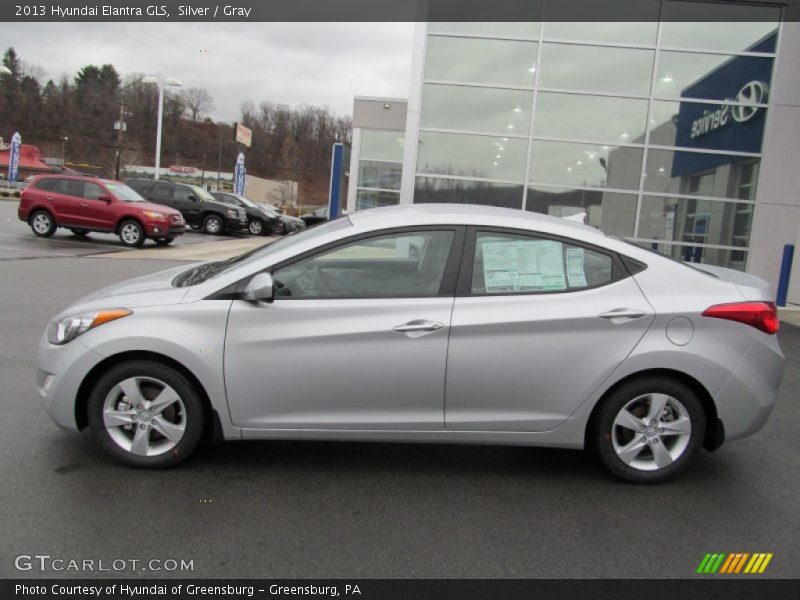 Silver / Gray 2013 Hyundai Elantra GLS