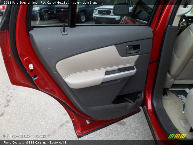 Red Candy Metallic / Medium Light Stone 2011 Ford Edge Limited