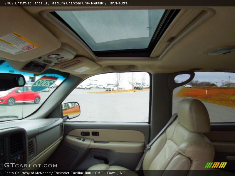 Medium Charcoal Gray Metallic / Tan/Neutral 2002 Chevrolet Tahoe LT