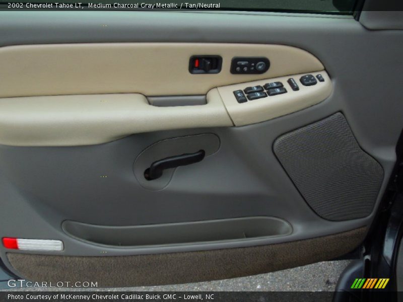 Medium Charcoal Gray Metallic / Tan/Neutral 2002 Chevrolet Tahoe LT