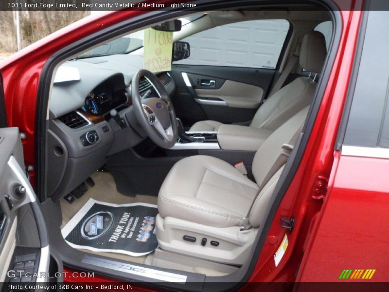 Red Candy Metallic / Medium Light Stone 2011 Ford Edge Limited