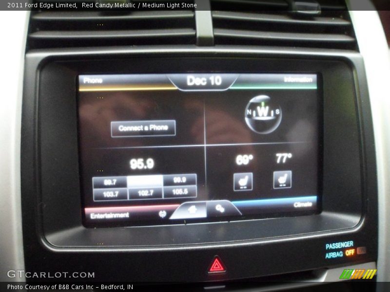 Red Candy Metallic / Medium Light Stone 2011 Ford Edge Limited
