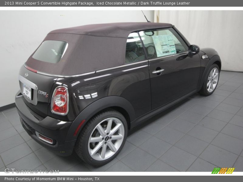 Iced Chocolate Metallic / Dark Truffle Lounge Leather 2013 Mini Cooper S Convertible Highgate Package