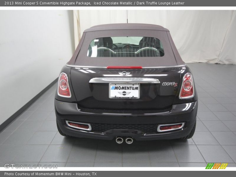 Iced Chocolate Metallic / Dark Truffle Lounge Leather 2013 Mini Cooper S Convertible Highgate Package